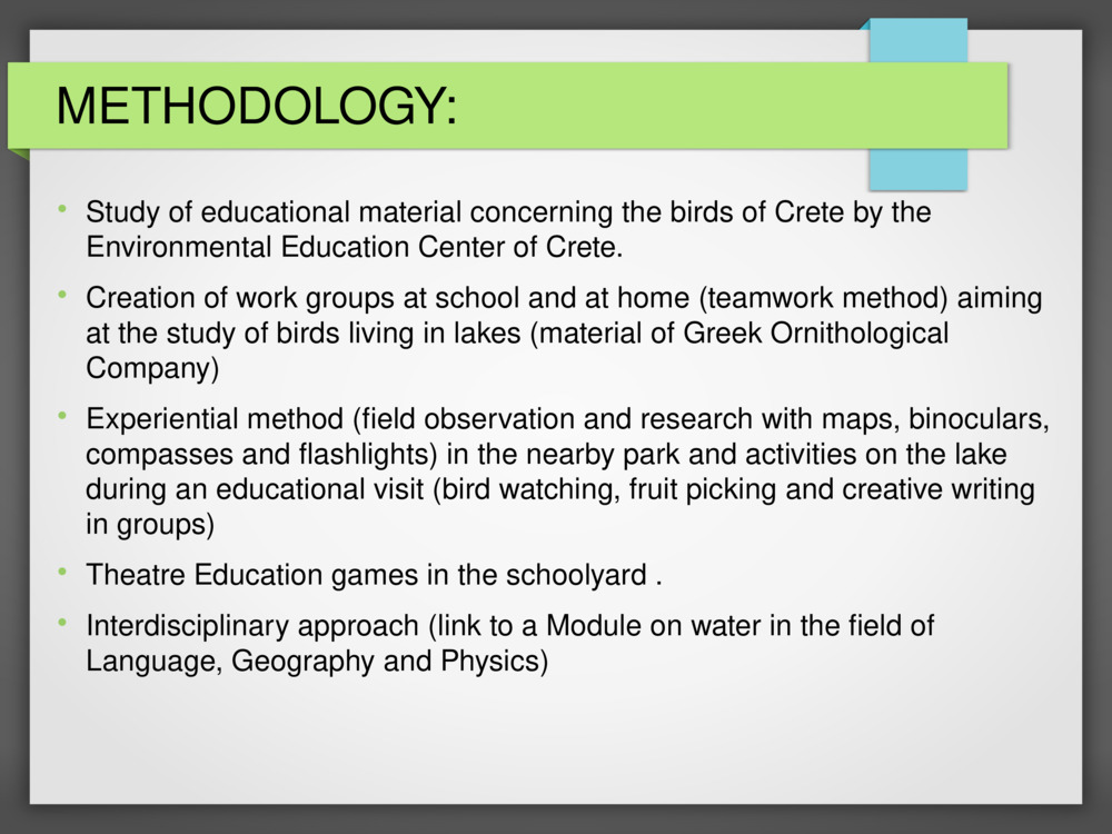 METHODOLOGY: