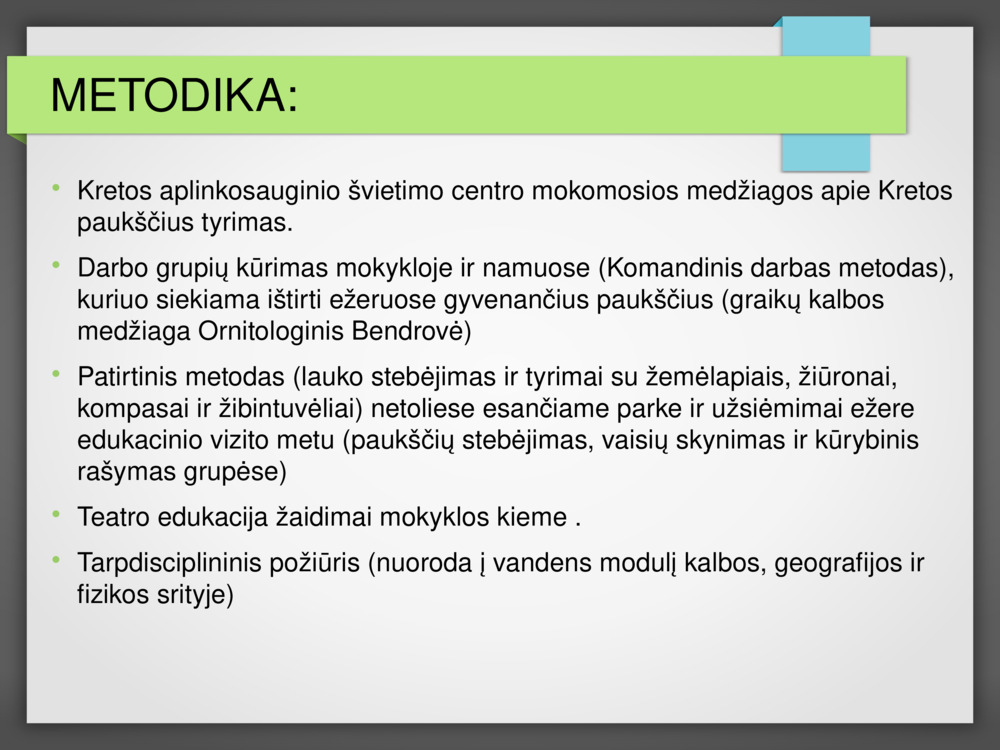 METODIKA: