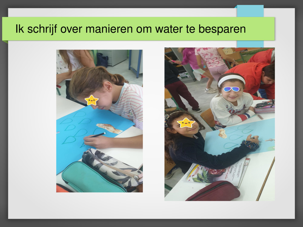 Ik schrijf over manieren om water te besparen