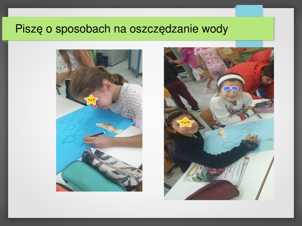 Piszę o sposobach na oszczędzanie wody