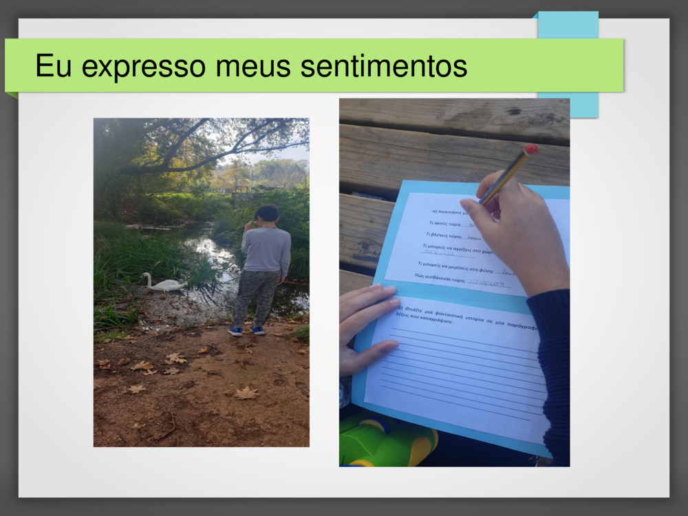 Eu expresso meus sentimentos