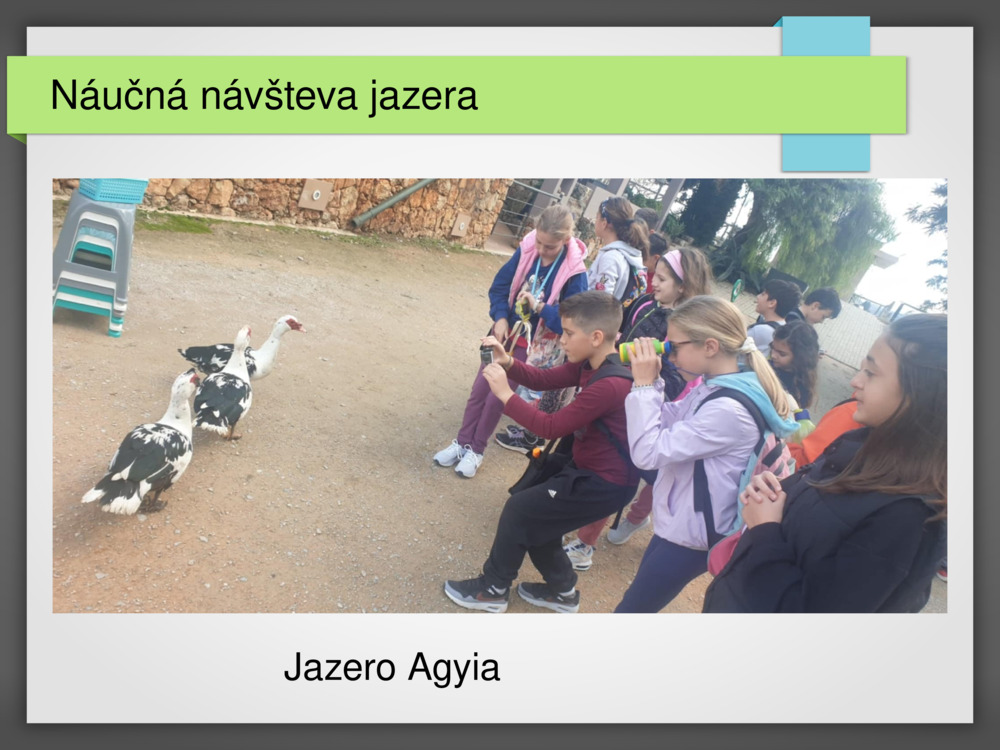 Náučná návšteva jazera