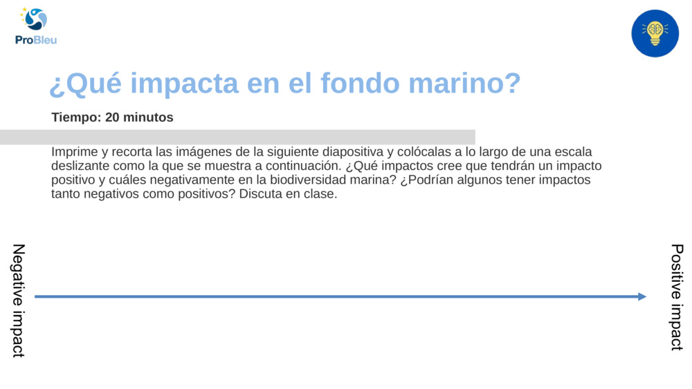 ¿Qué impacta en el fondo marino?