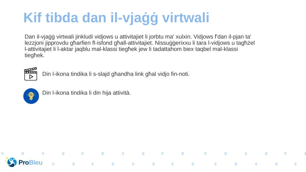 Dan il-vjaġġ virtwali jinkludi vidjows u attivitajiet li jorbtu ma' xulxin. Vidjows f'dan il-pjan ta' lezzjoni jipprovdu għarfien fl-isfond għall-attivitajiet. Nissuġġerixxu li tara l-vidjows u tagħżel l-attivitajiet li l-aktar jaqblu mal-klassi tiegħek jew li tadattahom biex taqbel mal-klassi tiegħek.