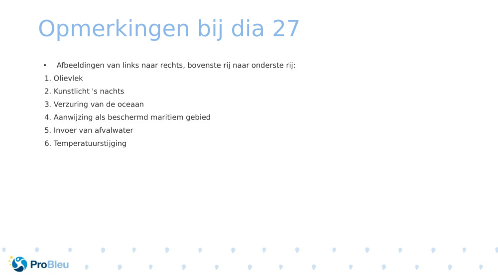 Opmerkingen bij dia 27