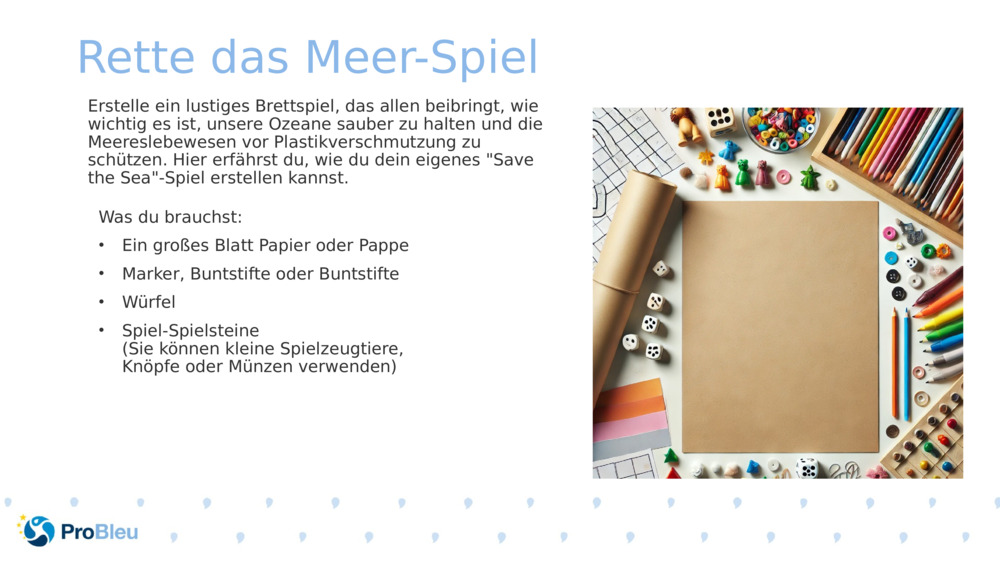 Rette das Meer-Spiel