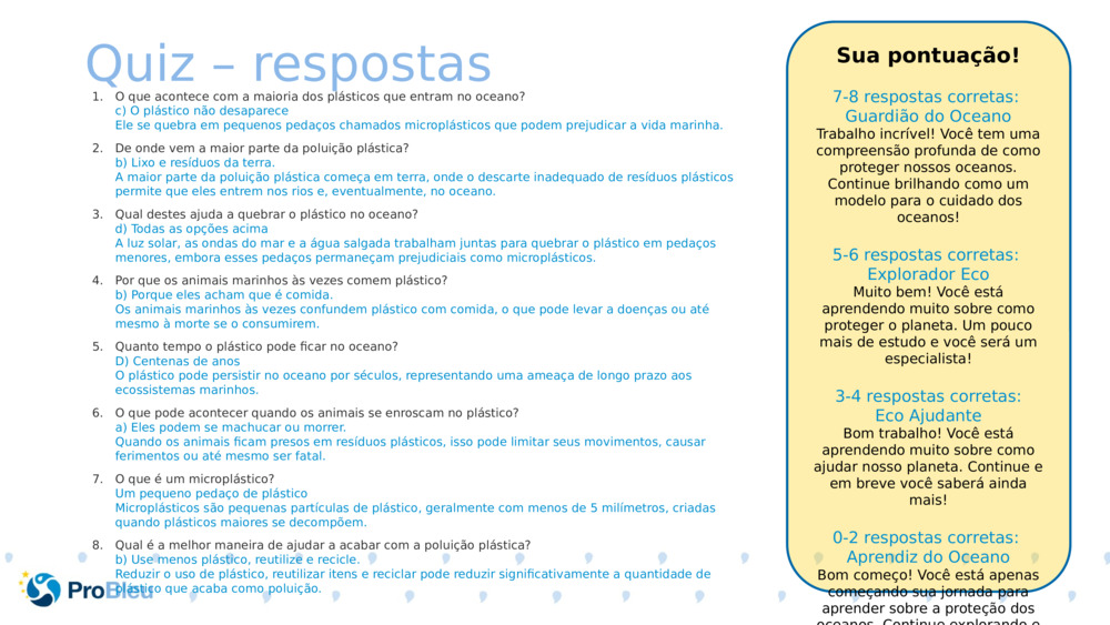 Quiz – respostas