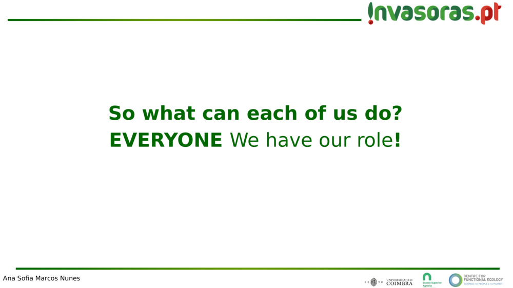 So what can each of us do?