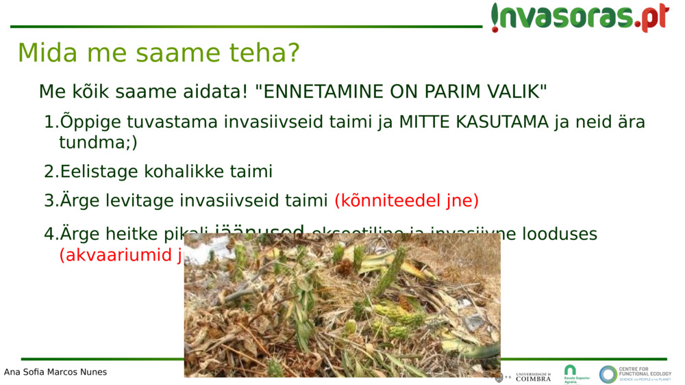 Me kõik saame aidata! "ENNETAMINE ON PARIM VALIK"