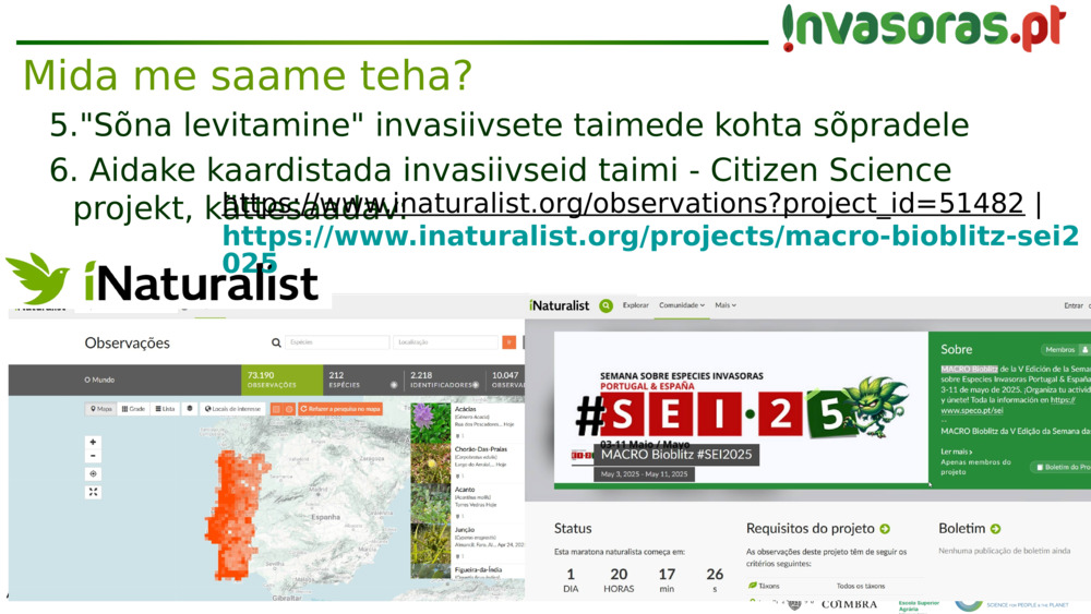 "Sõna levitamine" invasiivsete taimede kohta sõpradele
