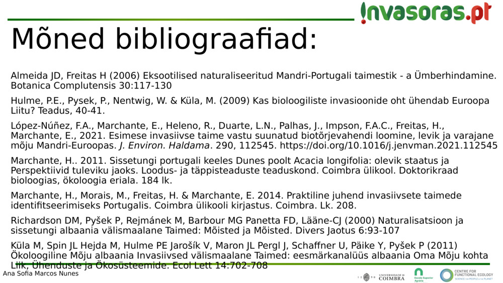 Mõned bibliograafiad: