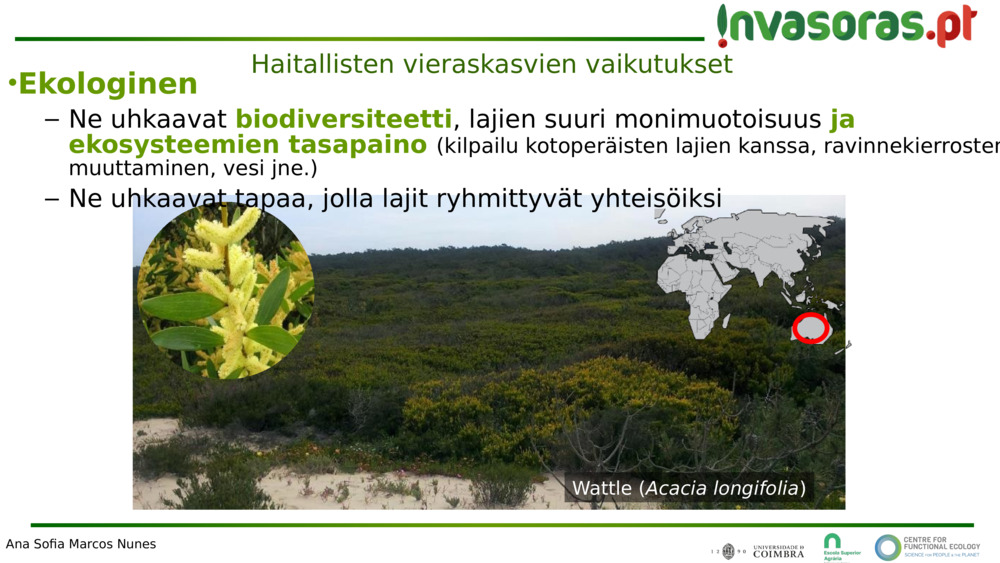 Haitallisten vieraskasvien vaikutukset 
