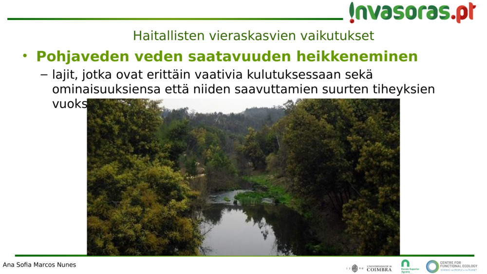 Pohjaveden veden saatavuuden heikkeneminen