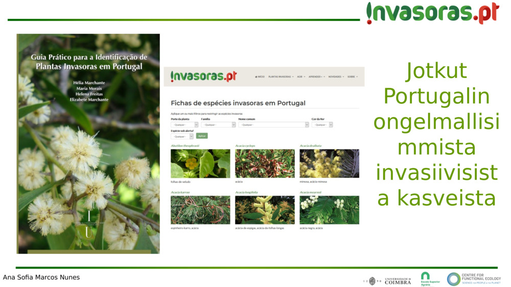 Jotkut Portugalin ongelmallisimmista invasiivisista kasveista