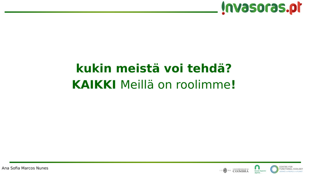 kukin meistä voi tehdä?