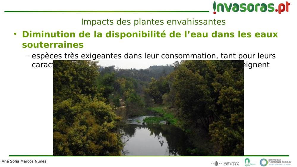 Diminution de la disponibilité de l’eau dans les eaux souterraines