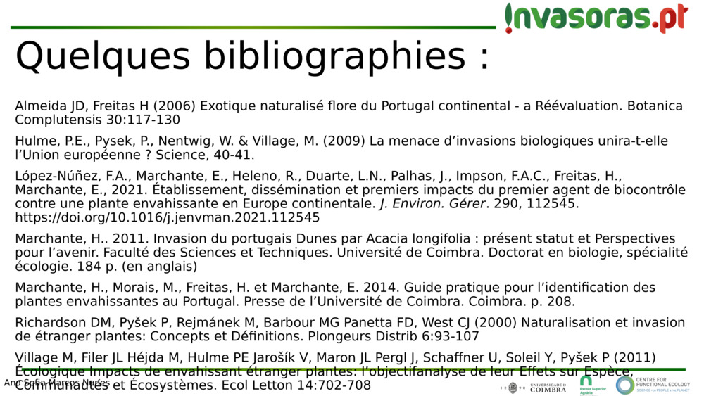 Quelques bibliographies :
