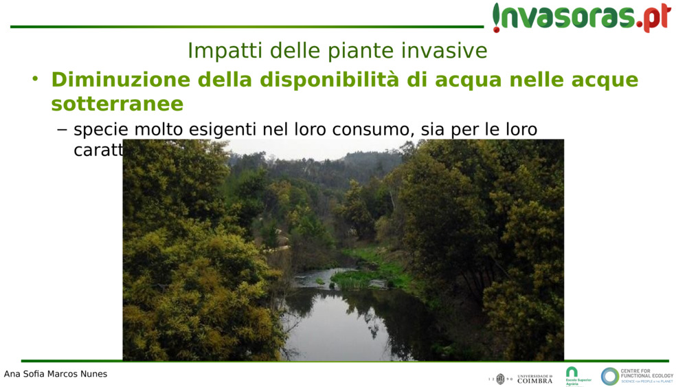 Diminuzione della disponibilità di acqua nelle acque sotterranee