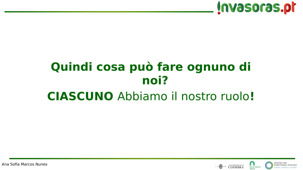 Quindi cosa può fare ognuno di noi?