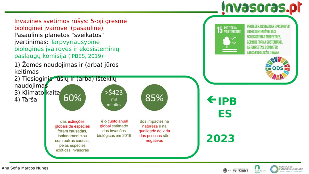Invazinės svetimos rūšys: 5-oji grėsmė biologinei įvairovei (pasaulinė)