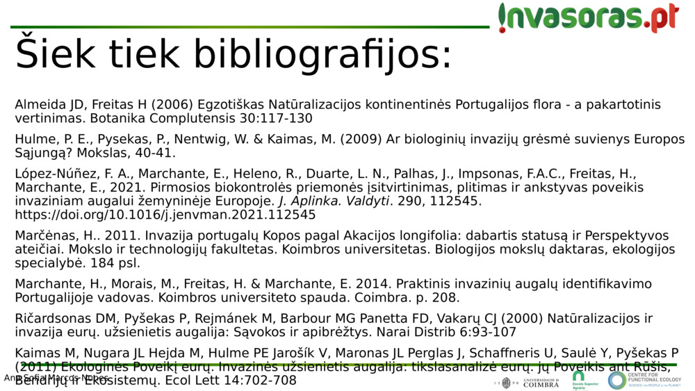 Šiek tiek bibliografijos:
