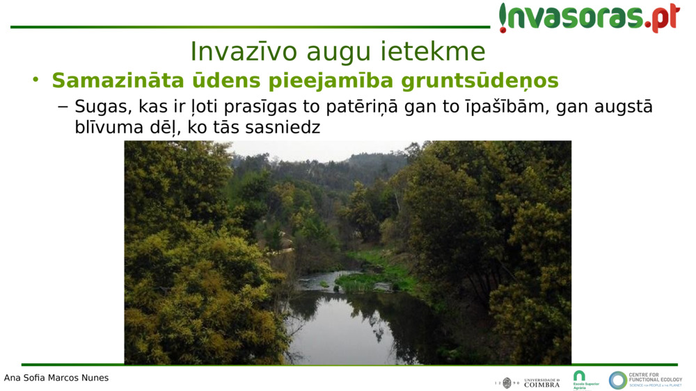 Samazināta ūdens pieejamība gruntsūdeņos