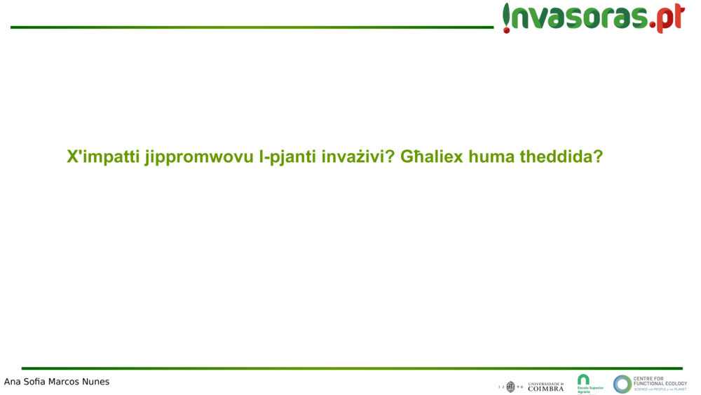 X'impatti jippromwovu l-pjanti invażivi? Għaliex huma theddida?
