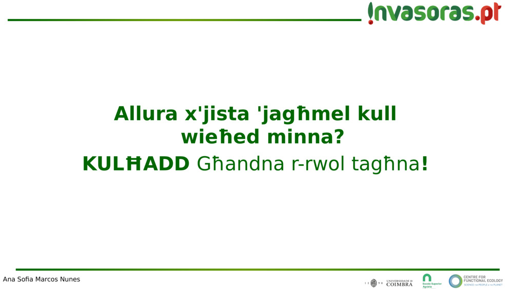 Allura x'jista 'jagħmel kull wieħed minna?