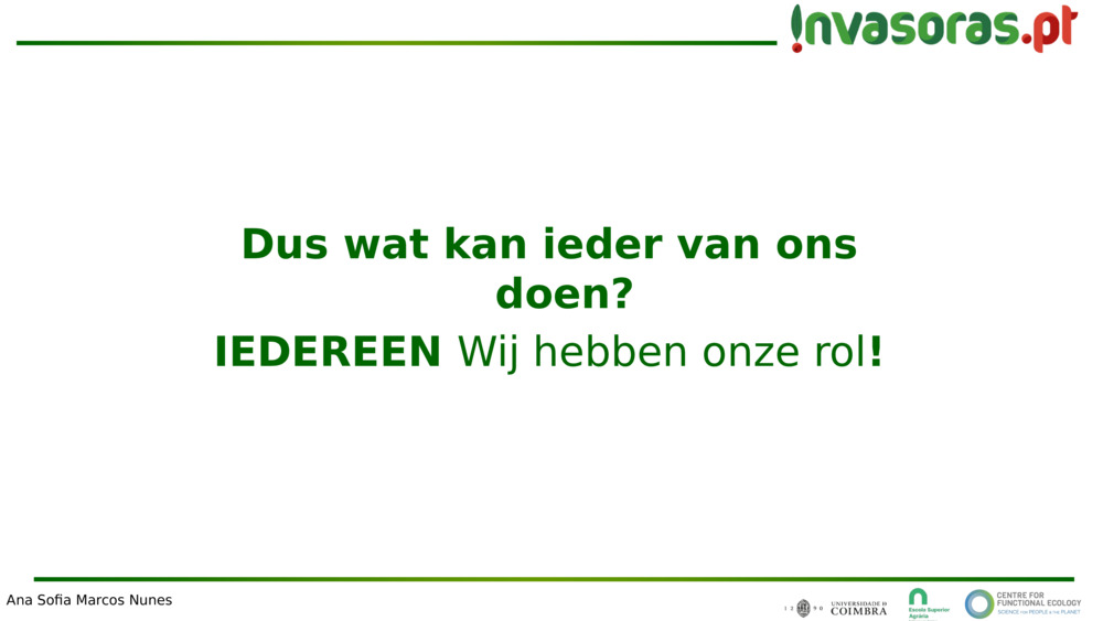 Dus wat kan ieder van ons doen?