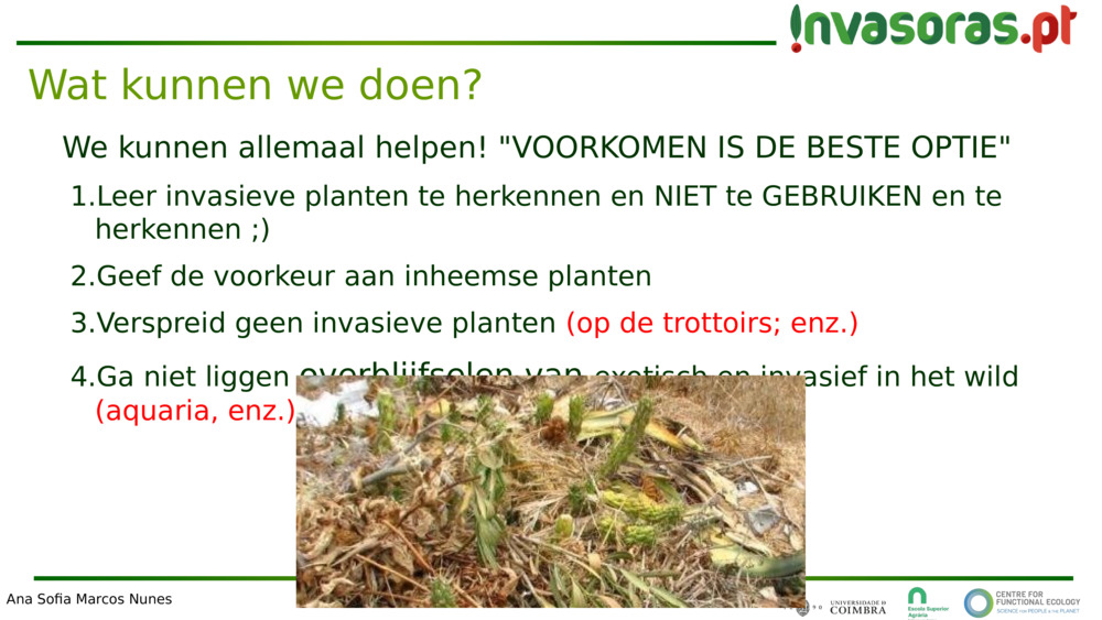 We kunnen allemaal helpen! "VOORKOMEN IS DE BESTE OPTIE"