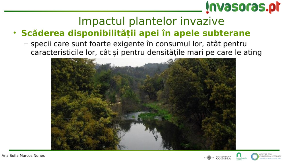 Scăderea disponibilității apei în apele subterane