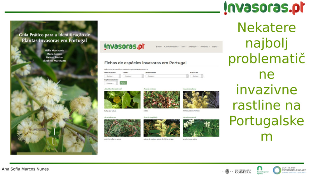 Nekatere najbolj problematične invazivne rastline na Portugalskem