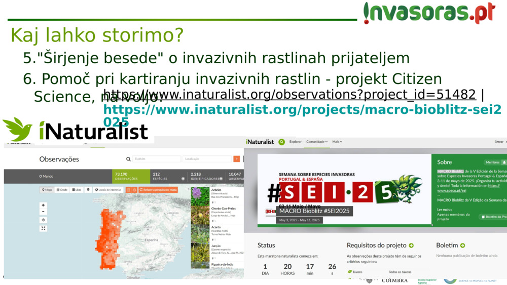 "Širjenje besede" o invazivnih rastlinah prijateljem