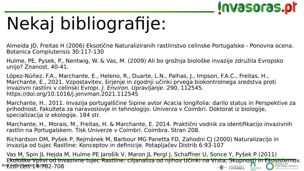 Nekaj bibliografije: