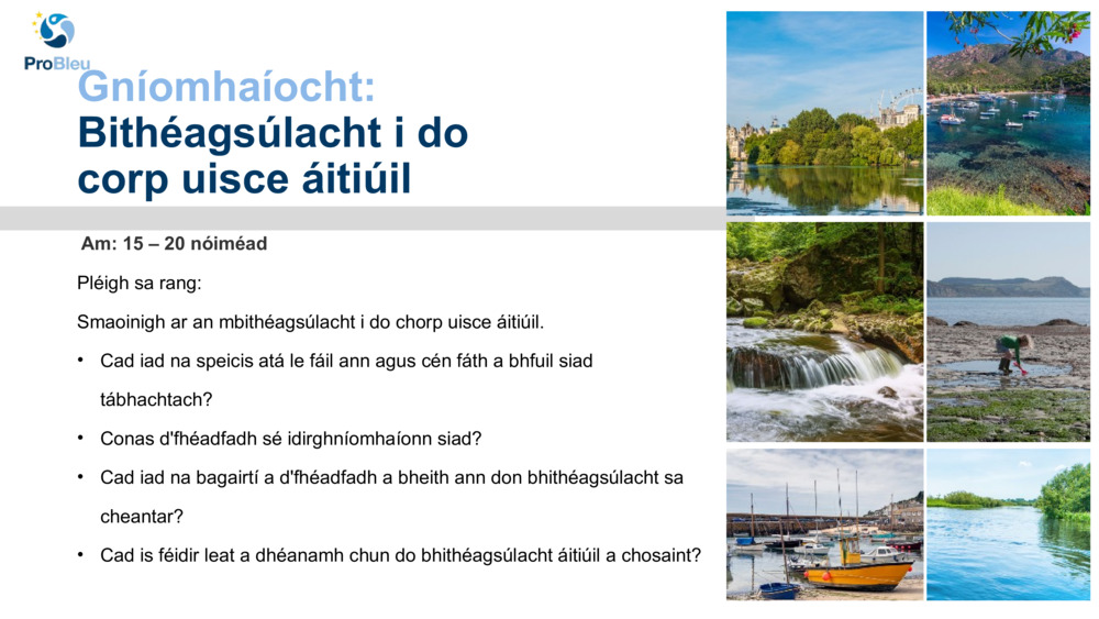 Iniúchadh a dhéanamh ar an mbithéagsúlacht le Saotharlann Mara Plymouth