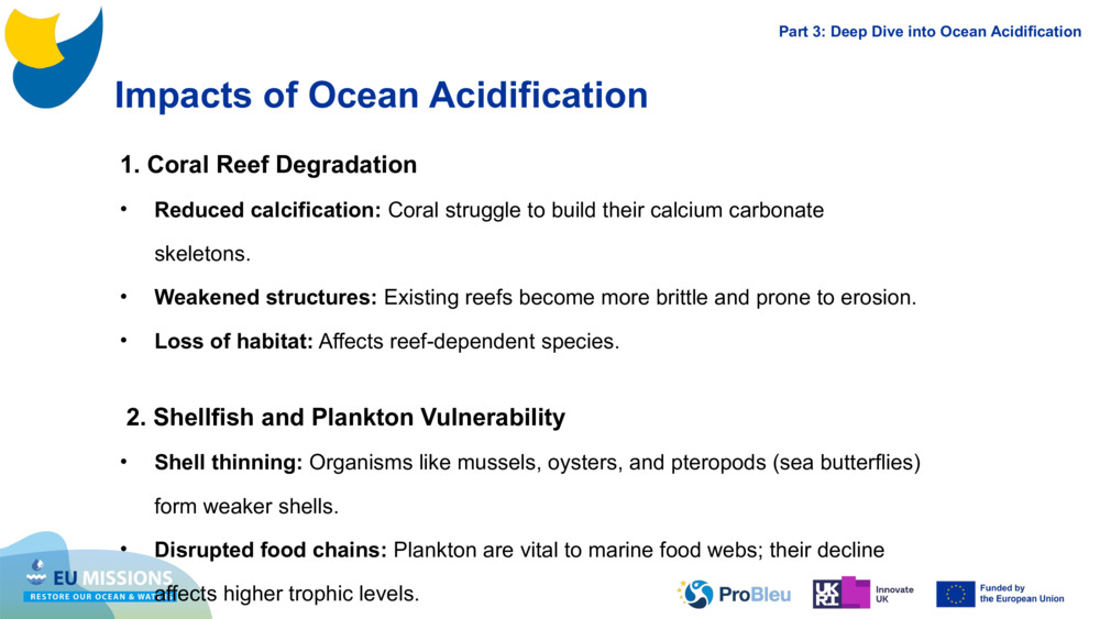 Impacts of Ocean Acidification