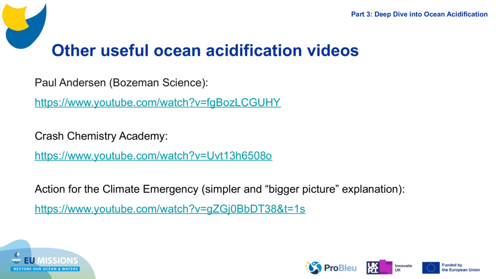 Other useful ocean acidification videos