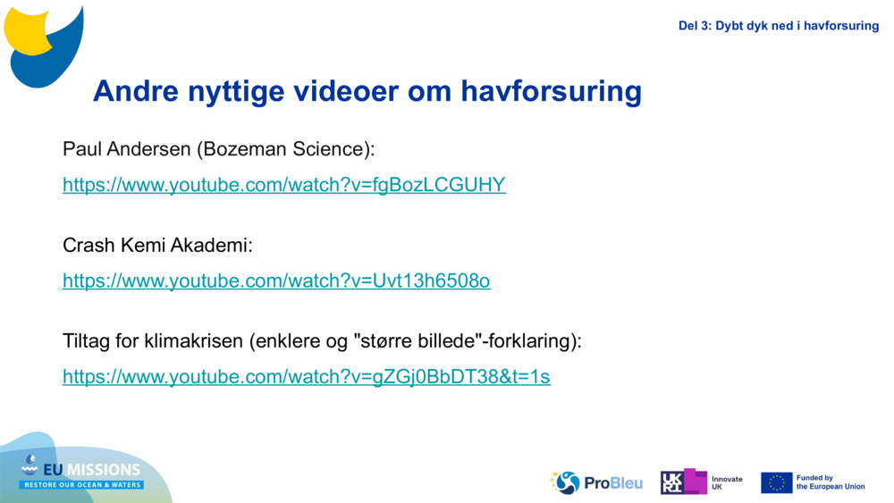 Other useful ocean acidification videos