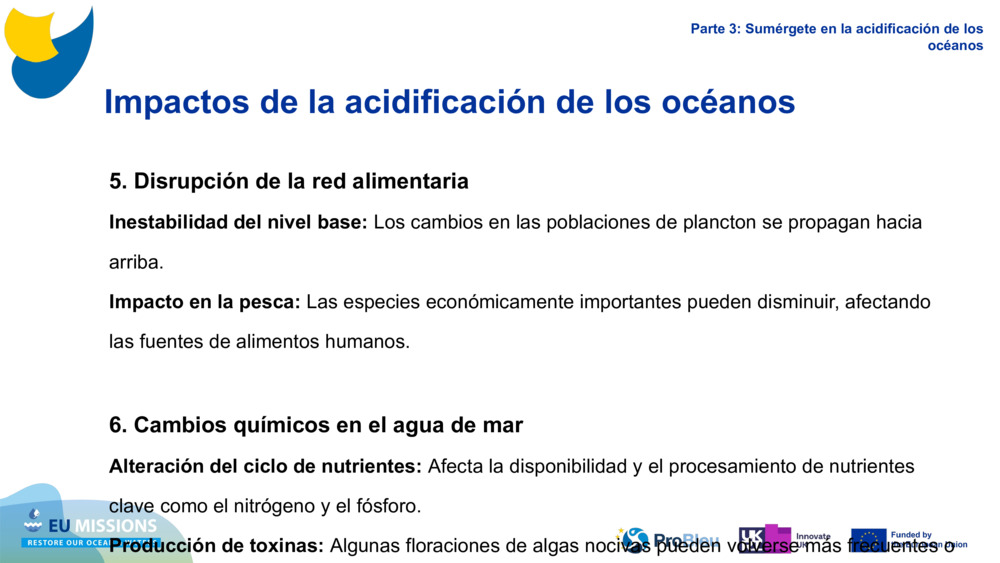 Impacts of Ocean Acidification