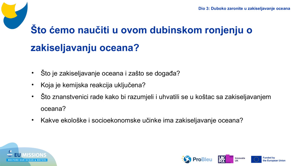 What will we learn in this Ocean Acidification Deep Dive?