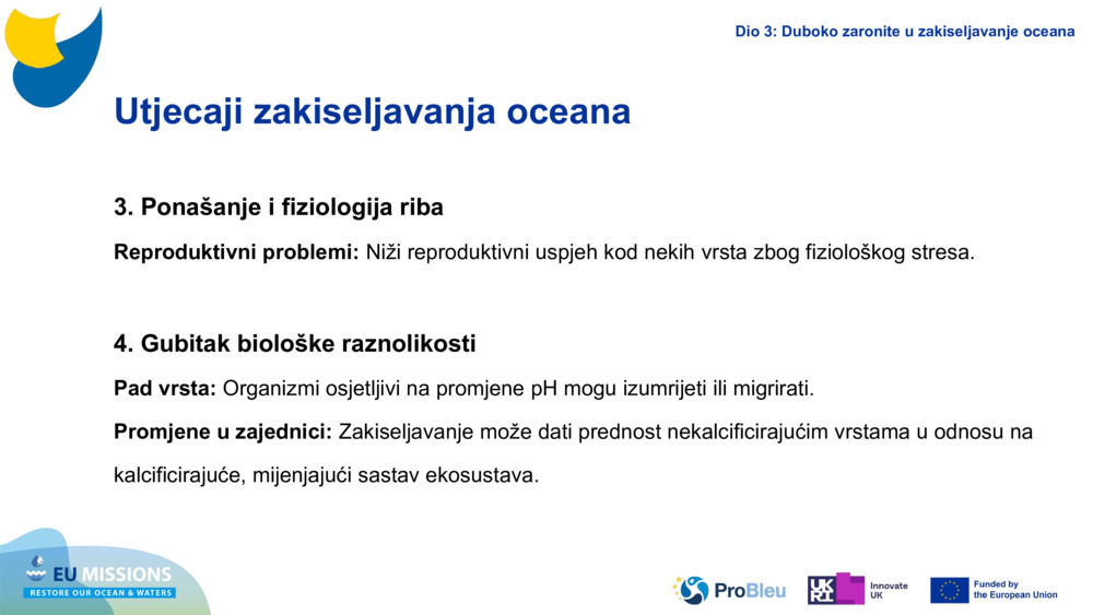 Impacts of Ocean Acidification