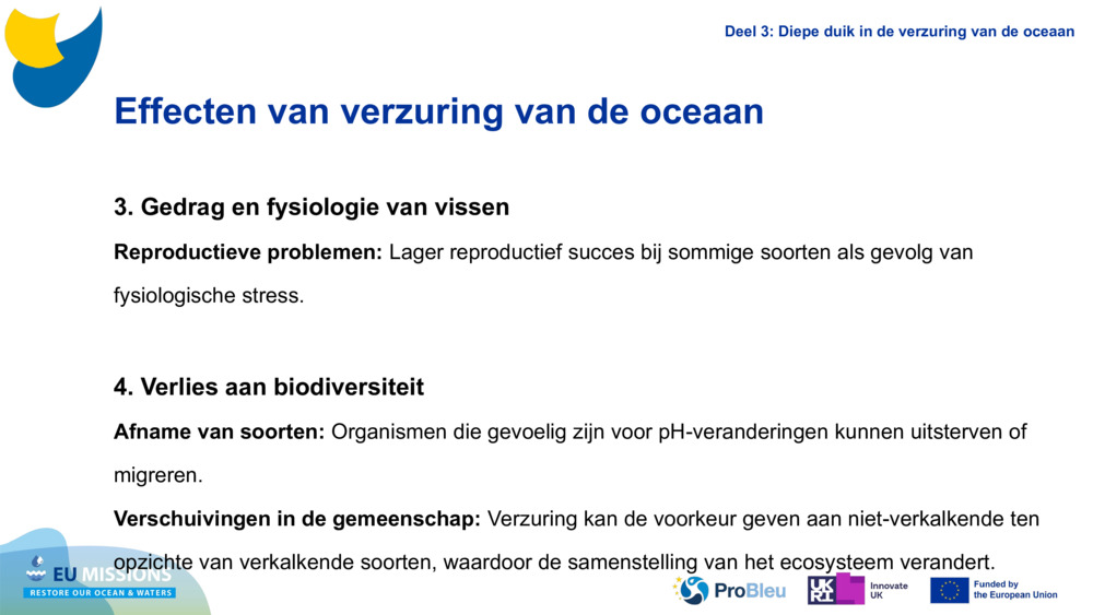 Impacts of Ocean Acidification