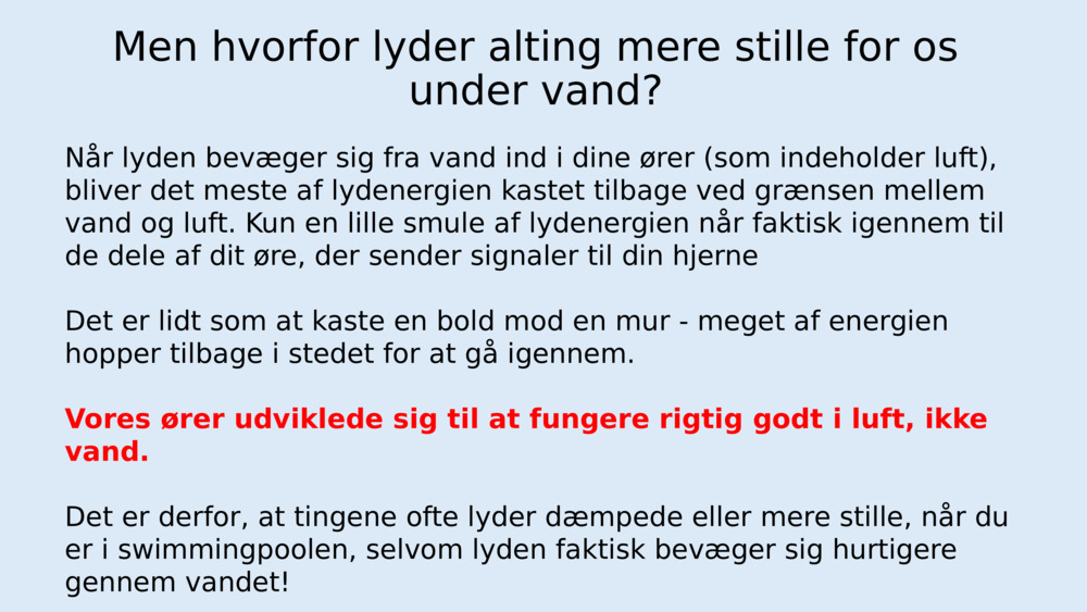 Kan lyd rejse under vand?