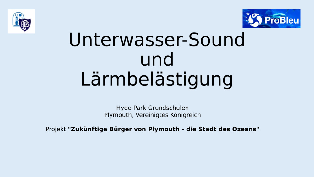 Unterwasser-Sound