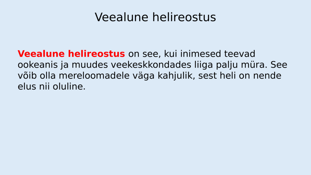 Kas kuulete mind?