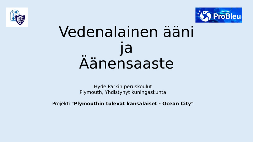 Vedenalainen ääni