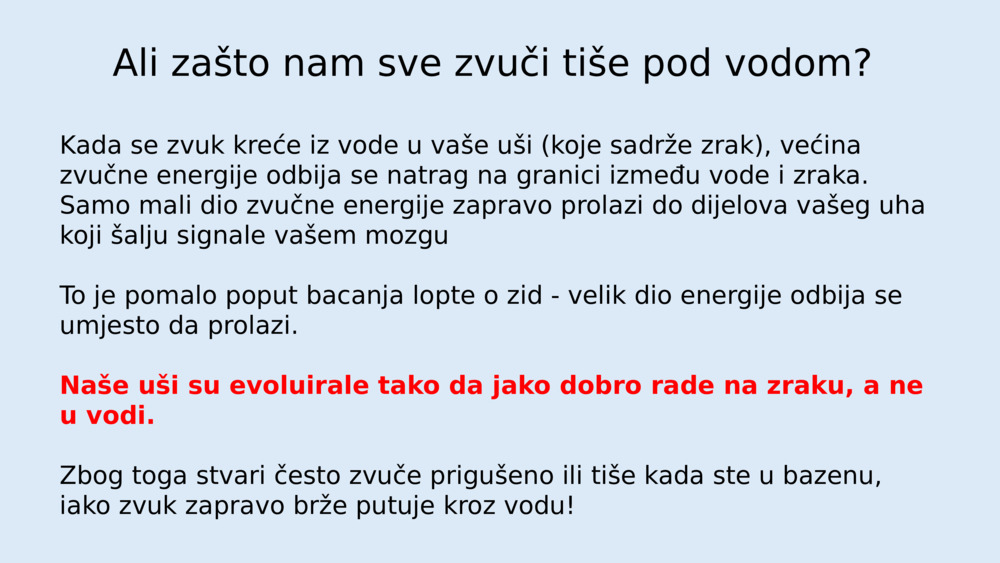 Može li zvuk putovati pod vodom?