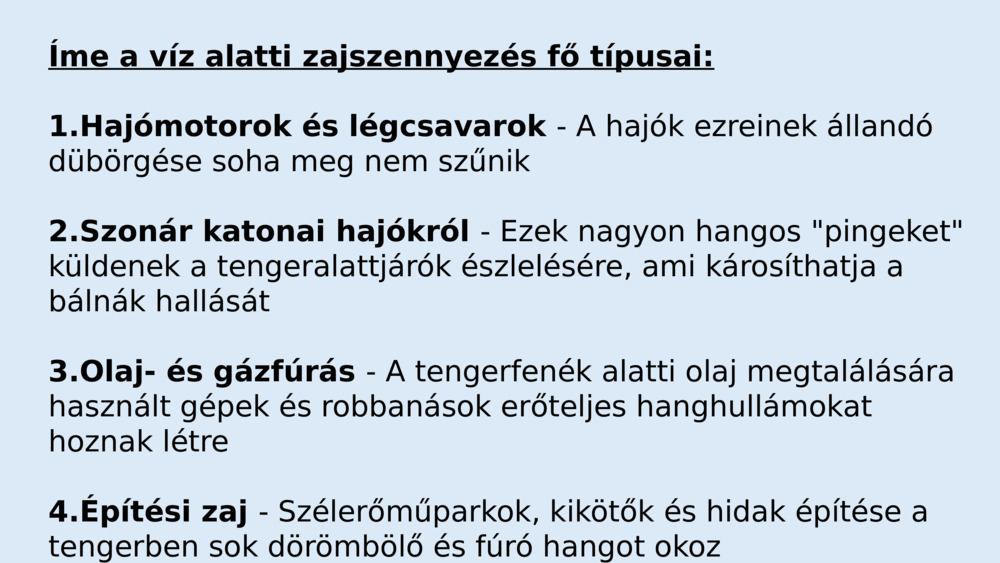 Víz alatti hangszennyezés