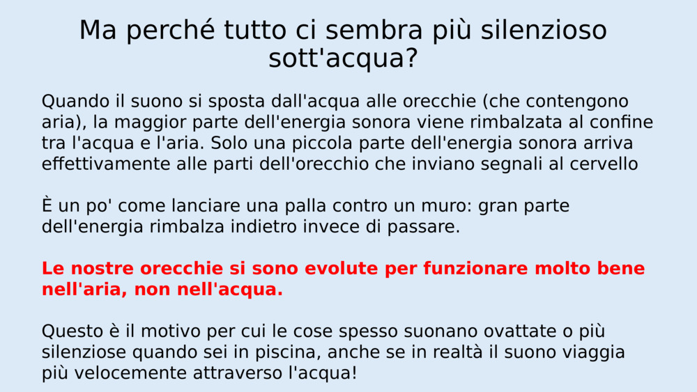 Il suono può viaggiare sott'acqua?