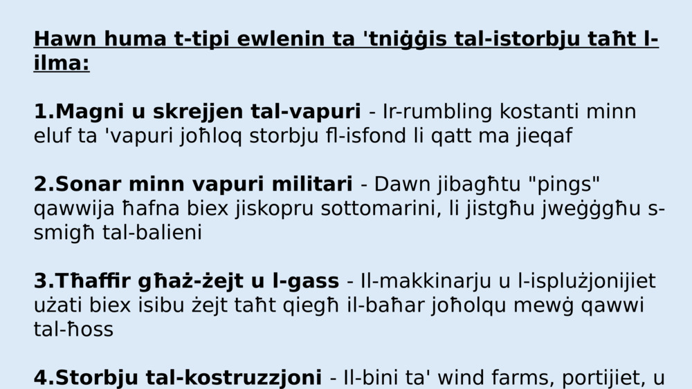 Tniġġis tal-ħoss ta' taħt l-ilma